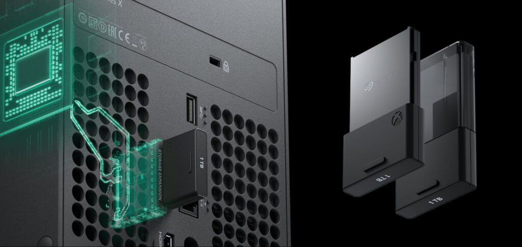 Die Xbox Series X Storage Expansion Card ist ein SSD-Speichermodul mit Seagate-Hardware und 1 TB Speicher.
