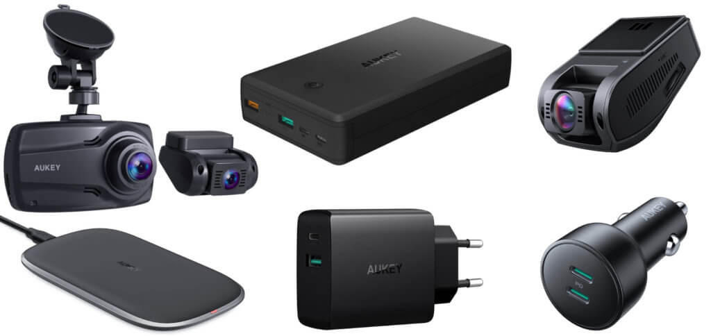 Zwei Dashcam-Modelle, ein Wireless Charger, eine Powerbank und mehrere Ladegeräte – mit den folgenden Amazon Gutscheincodes könnt ihr einige AUKEY-Artikel günstiger kaufen.