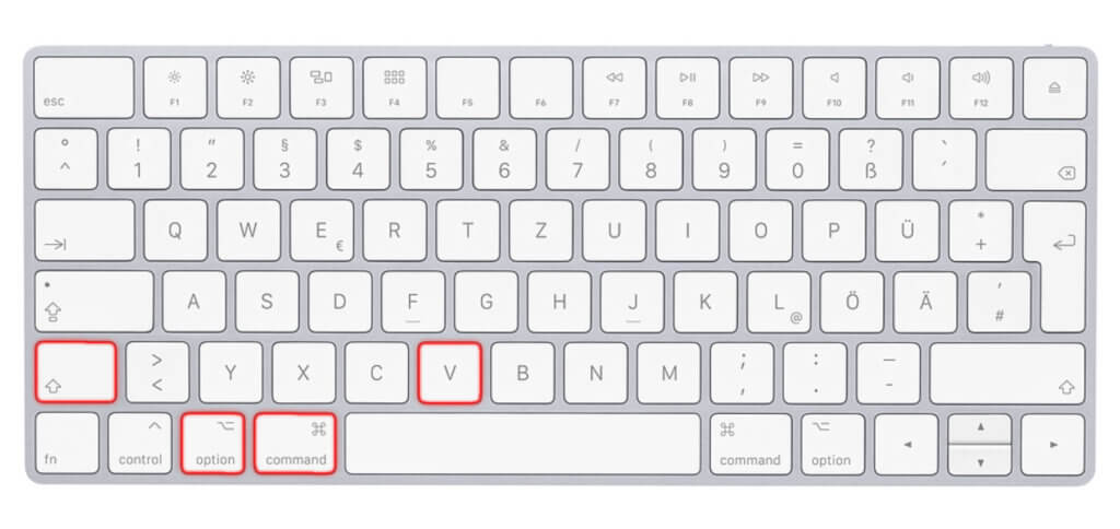 Einsetzen und Stil anpassen, dafür ist dieser Mac Shortcut da. Er funktioniert in <a class=