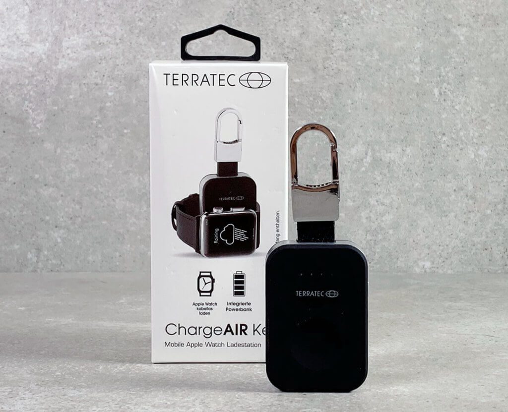 Terratec Charge Air Key: eine mobile Lademöglichkeit für alle Modelle der Apple Watch (Series 1 bis 5).