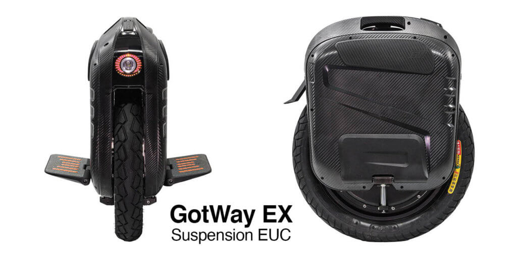 Das GotWay EX ist das erste Einrad von GotWay, das mit einer Federung ausgestattet ist (Fotos: MyEWheel.com).