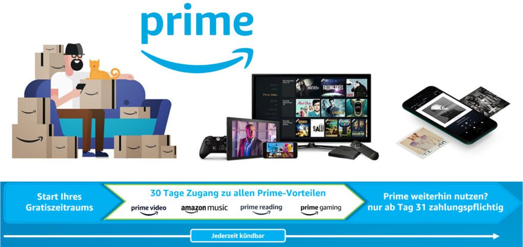 Was beinhaltet Amazon Prime eigentlich? Infos zu Abo-Vorteilen wie Video, Music, Reading, Gaming, Wardrobe und Co.