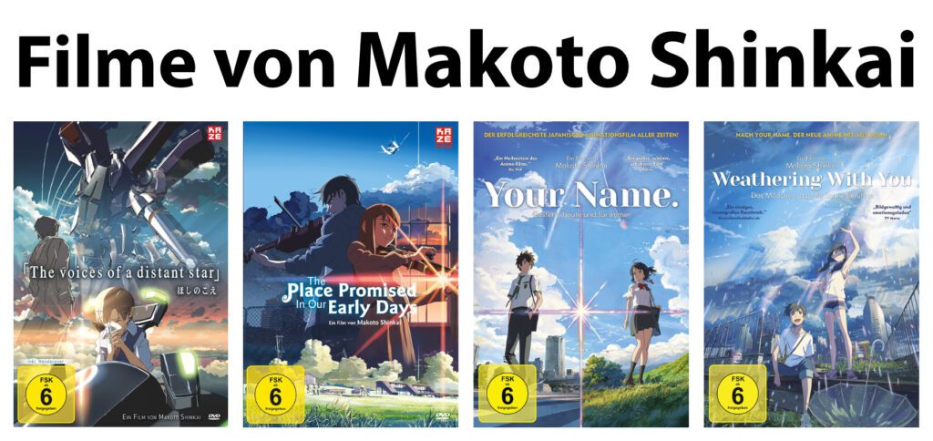 Was macht die Filme von Makoto Shinkai so besonders? Warum gehören sie in die Anime-Sammlung? Infos, DVDs, Blu-Rays und Streaming findet ihr in diesem Beitrag.