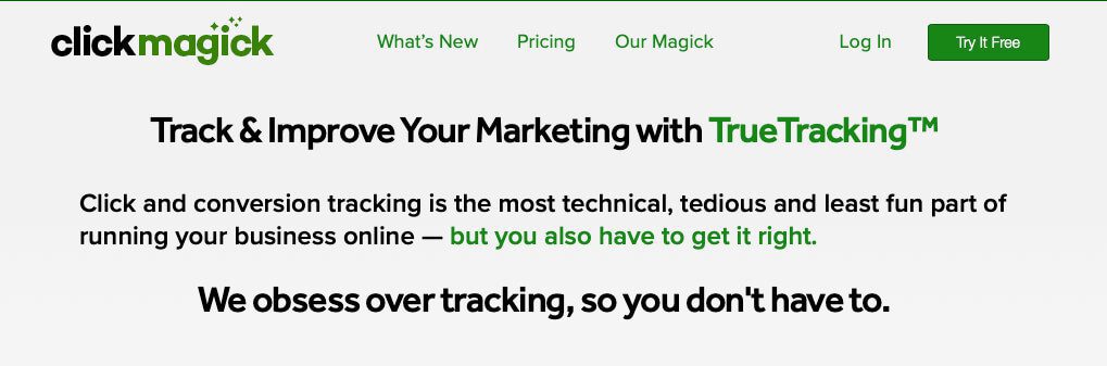 Die Ausgaben für ClickMagick machen sich bezahlt, wenn man das Conversion-Tracking nutzt, um seine Werbeausgaben zu optimieren.
