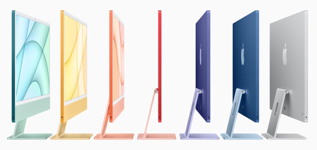 Den Apple iMac (early 2021) mit 24 Zoll Bildschirmdiagonale gibt es in sieben frischen Farben. Hier findet ihr die technischen Daten und Preise des Desktop-Computers aus Cupertino.