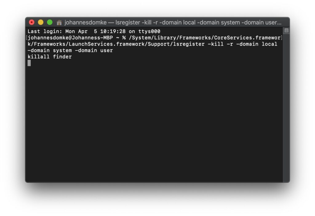Doppelte Einträge im „Öffnen mit“ Menü entfernen könnt ihr am Mac unter macOS zum Beispiel per Terminal-Eingabe. 