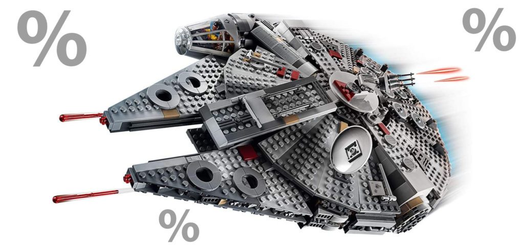 Zum Star Wars Tag 2021 bekommt ihr Lego-Sets bei Amazon günstiger – auch mit Prime-Lieferung. Zum heutigen 4. Mai 2021 den Millennium Falcon, Baby Yoda und Helm-Büsten günstiger kaufen.