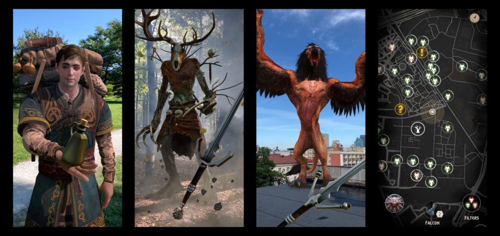 Monster und Kämpfe, helfende Charaktere und Items, Karten und Inventare sowie vieles mehr findet ihr im neuen AR-Spiel für iOS und Android – The Witcher: Monster Slayer. Viel Spaß in der Welt vom Hexer!