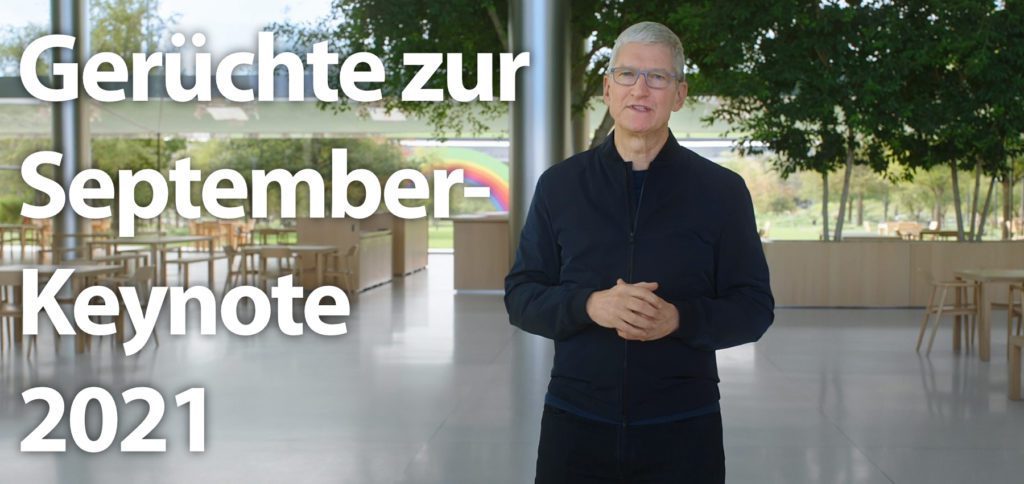 Für die Apple September-Keynote 2021 können viele neue Geräte erwartet werden: iPhone 13, iPad mini 6, AirPods 3, Apple Watch 7, MacBook Pro, MacBook Air, iMac, Zubehör fürs Smart Home, und mehr. Hier bekommt ihr einen Einblick!