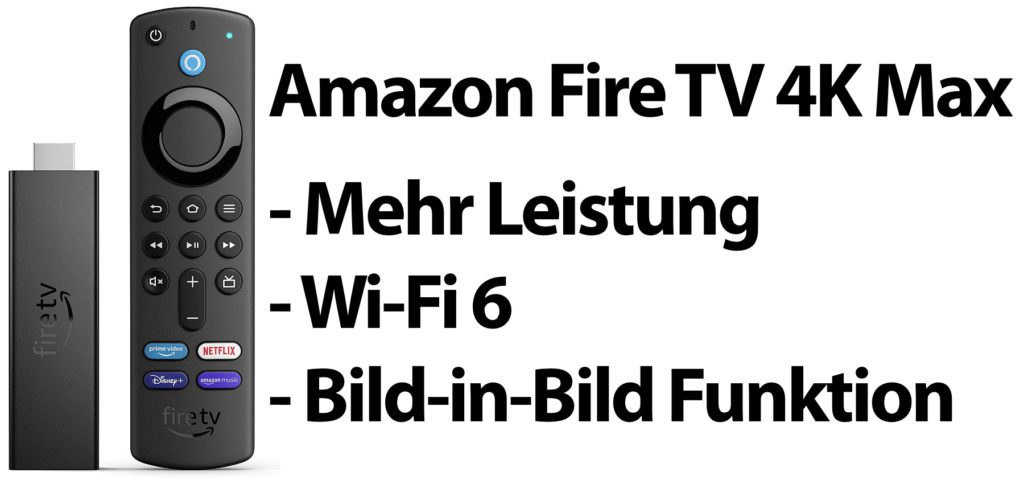Der Amazon Fire TV Stick 4K Max bringt 40% mehr Leistung als der Vorgänger und damit auch die Möglichkeit der Bild-in-Bild-Wiedergabe. Bessere WLAN-Leistung wird durch Wi-Fi 6 erreicht. Hier findet ihr den Vergleich zum Vorgänger und zum Fire TV Cube.