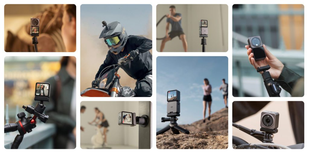 Die DJI Action 2 Kamera ist geeignet für Sport, Vlog, Motorsport, Urlaubsvideos und kreative Aufnahmen. Fotos und Videos können mit bis zu 4K-Auflösung geschossen werden. Auch Zeitlupe und Zeitraffer sind möglich.
