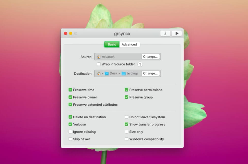 Das Mac-GUI grsyncx erlaubt Einsteigern die Nutzung von rsync – ganz komfortabel.