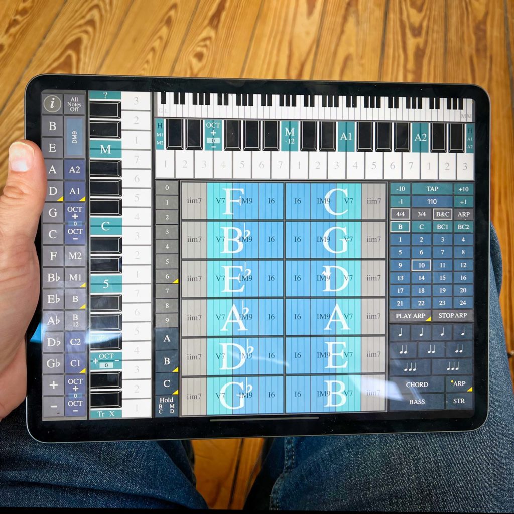 ChordMaps2 am iPad Pro