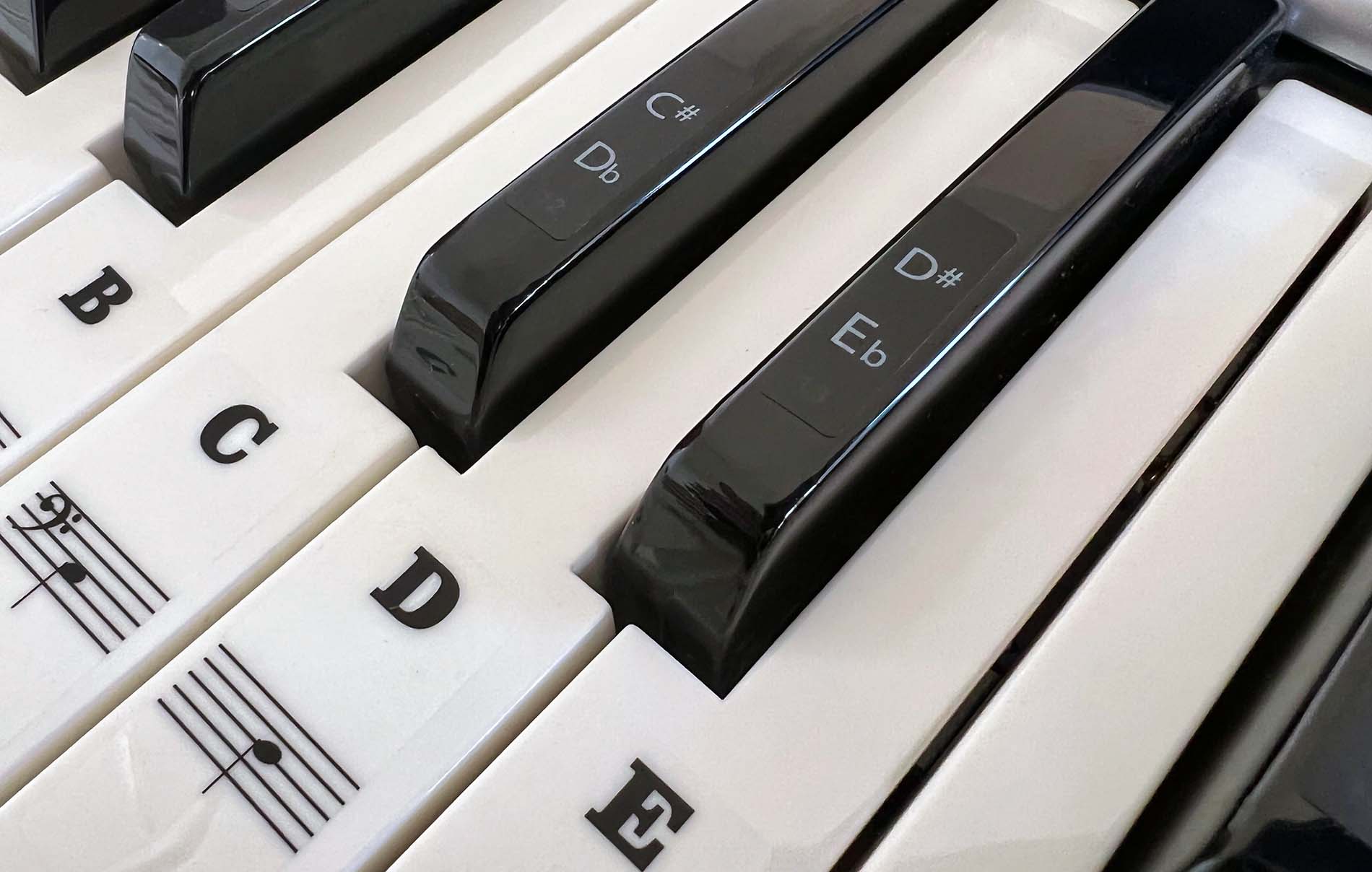Autocollants pour clavier et partition de piano - Choisissez KW08