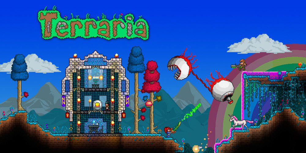 Terraria ist ein sehr umfangreiches und extrem spassiges Sandbox-Game, bei dem es extrem viel zu entdecken gibt. Schön ist auch, dass man mit mehreren Spielern in der gleichen Welt spielen kann.