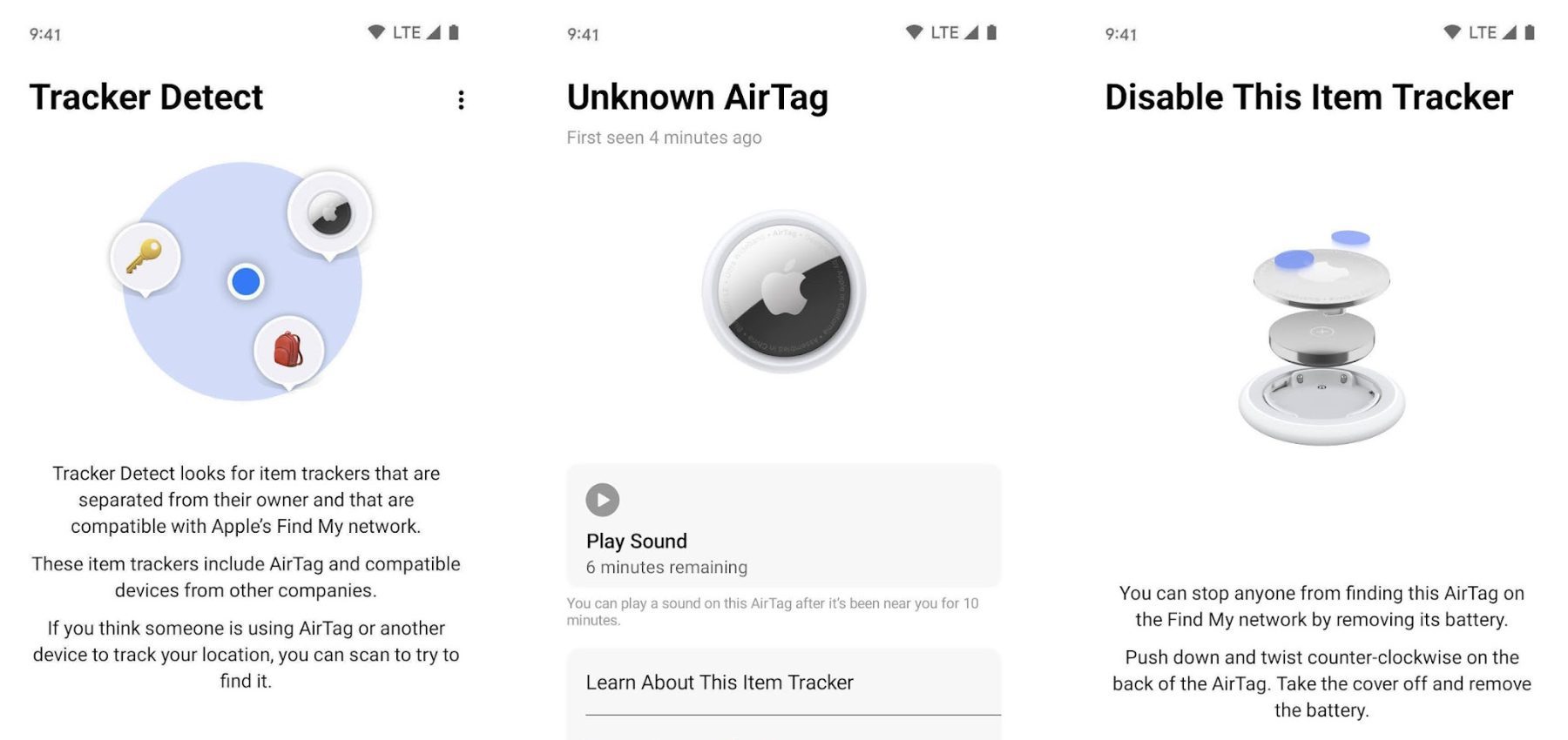 AirTags Stalking: aplicación para Android de detección de