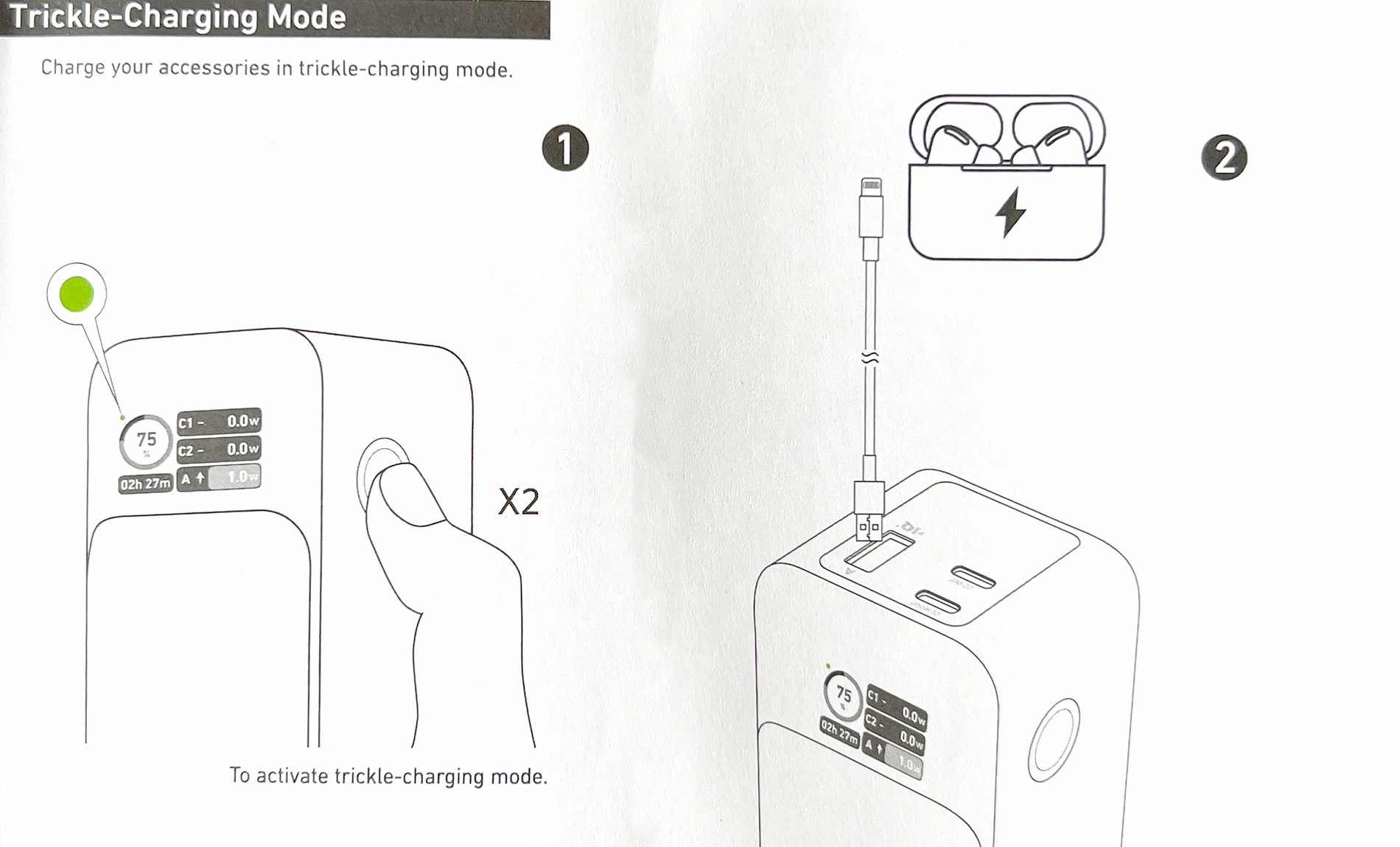 Mit Trickle Charging lassen sich auch Geräte mit niedrigem Ladestrom aufladen: AirPods, AirPods Pro, Apple Watch und Magic Mouse zum Beispiel.