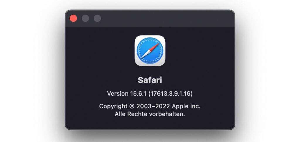 Ist der Safari-Browser auf die Version 15.6.1 aktualisiert, dann ist die WebKit-Sicherheitslücke geschlossen. Deshalb solltet ihr unter macOS Catalina und Big Sur nach diesem Softwareupdate suchen. Der Screenshot stammt aus macOS Monterey der Version 12.5.1.