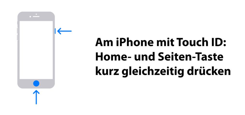 Screenshot machen an Apple-Smartphones von iPhone 6 und 6s über das iPhone 7 hin zum iPhone 8 und iPhone SE. Bildquelle: Apple.com
