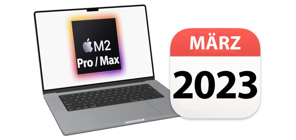 Apple scheint seine neuen Laptops, die MacBook Pro Modelle mit M2 Pro und M2 Max sowie 14-Zoll- und 16-Zoll-Display, für März 2023 zu planen. Darauf gehen mit der Lieferkette sowie mit Apple verknüpfte Quellen ein.