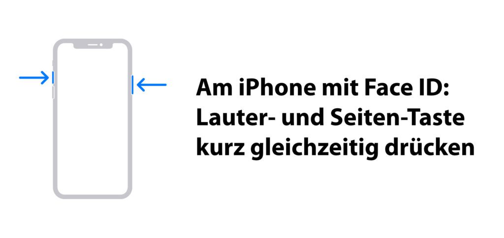 Screenshot machen an Apple-Smartphones von iPhone X und iPhone Xs über das iPhone 11, 12 und 13 hin zum iPhone 14 (Pro). Bildquelle: Apple.com