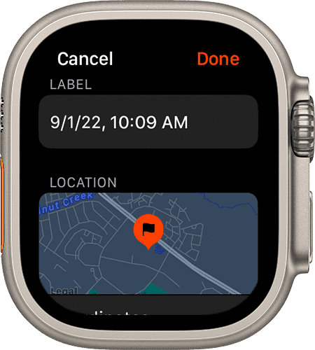 Wegpunkte mit dem Kompass der Apple Watch setzen: Beispielgrafik von Apple.com