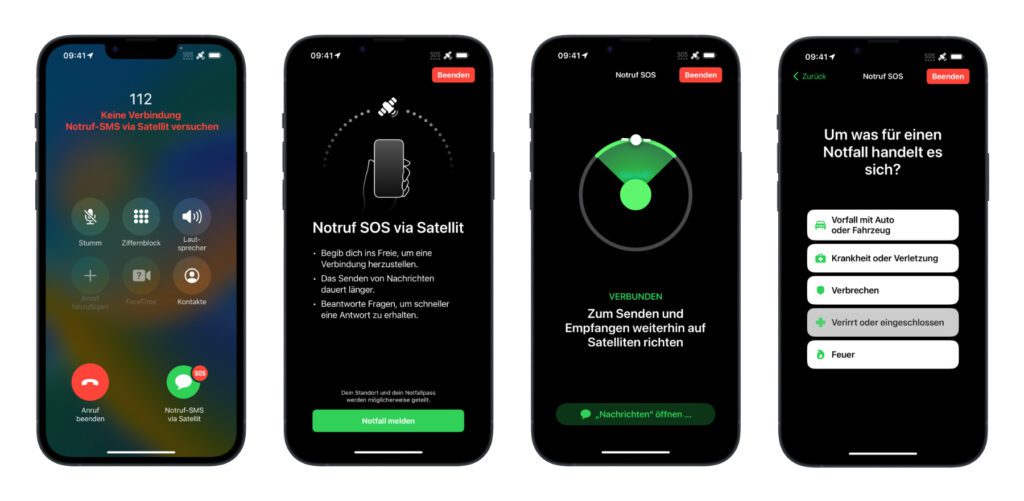 Gestern wurde in weiteren Ländern für Nutzer/innen des iPhone 14 (Pro) Notruf SOS über Satellit als neue Funktion für den Notfall in Gebieten ohne Mobilfunk und WLAN freigegeben. In diesem Beitrag sowie bei Apple bekommt ihr Infos zur Anwendung.