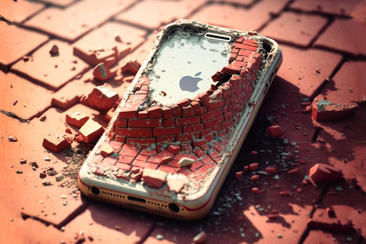Praktisch wie ein Ziegelstein – so könnte man ein gebricktes iPhone beschreiben.