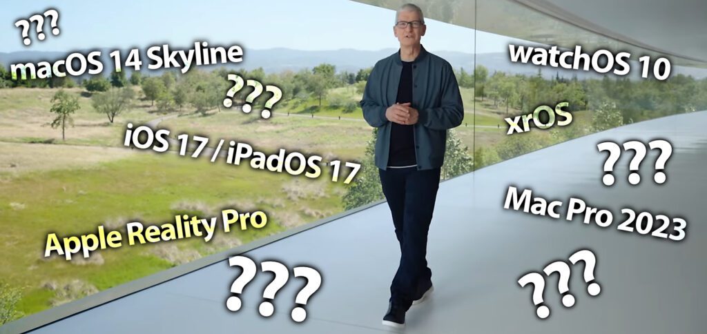 Der Apple WWDC23 Keynote Leak bringt die wichtigsten Informationen schon vor dem Event auf den Tisch: Stimmen die Angaben zu iOS 17, iPadOS 17, watchOS 10, macOS 14 Skyline, Apple Reality Pro Headset und Mac Pro 2023 mit M2 Ultra und M2 Extreme?