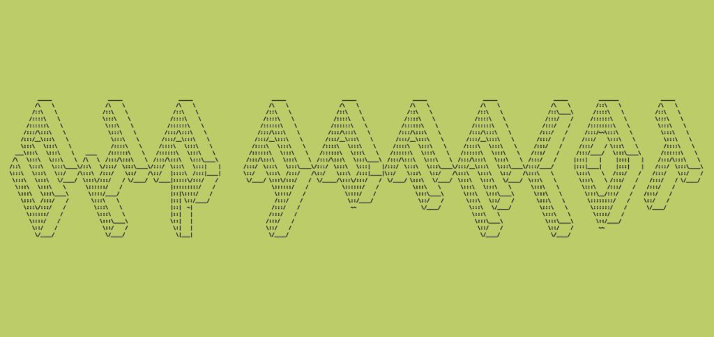 Sir Apfelot – Der Name dieses Blogs als perspektivisch gedrehte ASCII Art. Neben diesem komplexen Beispiel gibt es auch ganz einfache Zeichenfolgen, die nur wenige oder eine Zeile nutzen.