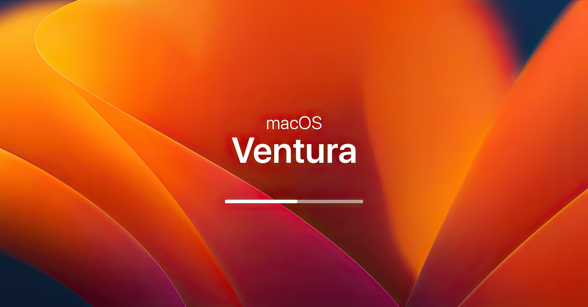 Wenn alles gut läuft, sollte die Installation von macOS Ventura so aussehen.