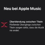 Apple Musik: Titel überblenden und ineinander übergehen lassen