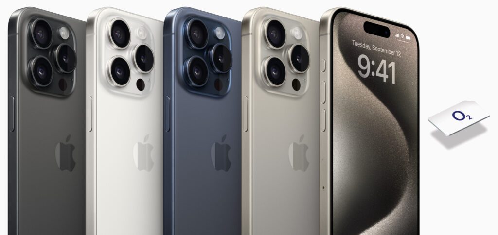 Bei O2 könnt ihr das neue neue Apple iPhone 15 Pro Max mit Tarif für 1 Euro Anzahlung kaufen. Die Tarifkosten belaufen sich binnen 24 Monaten auf effektiv 18,20 Euro. Hier findet ihr alle Infos.