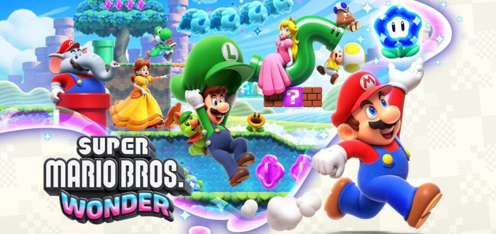Das neue Super Mario Bros. Wonder für die Nintendo Switch bietet abermals eine neue Spielewelt für den italienischen Klempner und weitere Figuren dieser Spielereihe. Durch die Wunderblume spielt die Welt verrückt, was einen neuen Twist in das Franchise bringt. Bildquelle: Nintendo.com