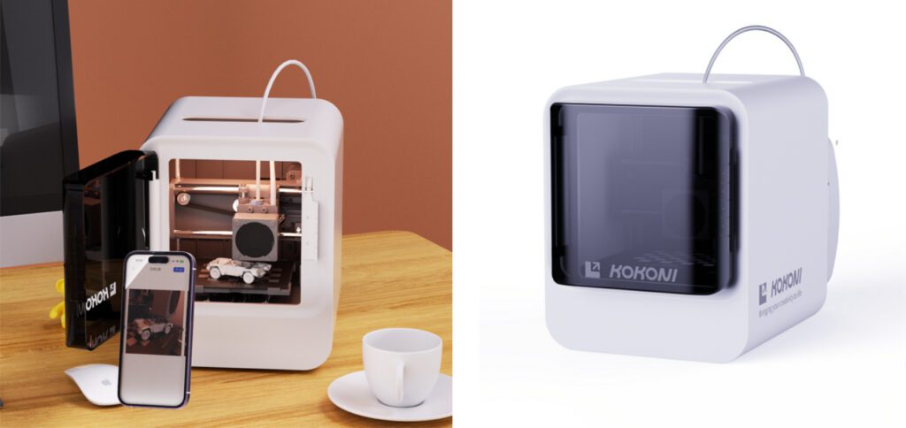 Der KOKONI EC2 ist ein kompakter 3D-Drucker, den man nicht erst zusammenbauen muss. Das Plug&Play-Gerät für kleine Drucke kann per App genutzt werden. Aktuell ist es günstig zum Einführungspreis bestellbar.