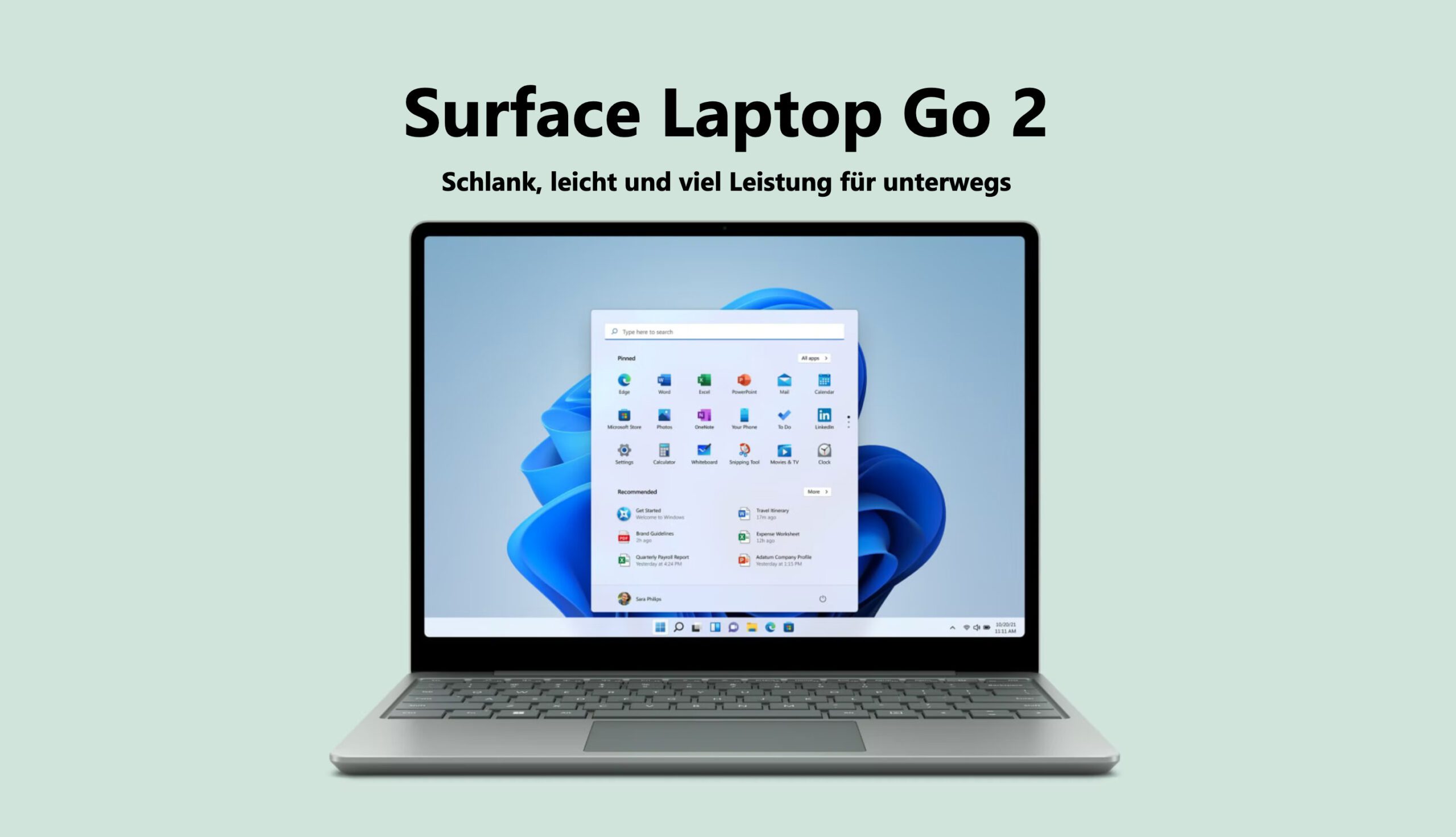 Das Microsoft Surface Laptop 2 Go ist ein zuverlässiger Begleiter im Alltag (Foto: Microsoft).