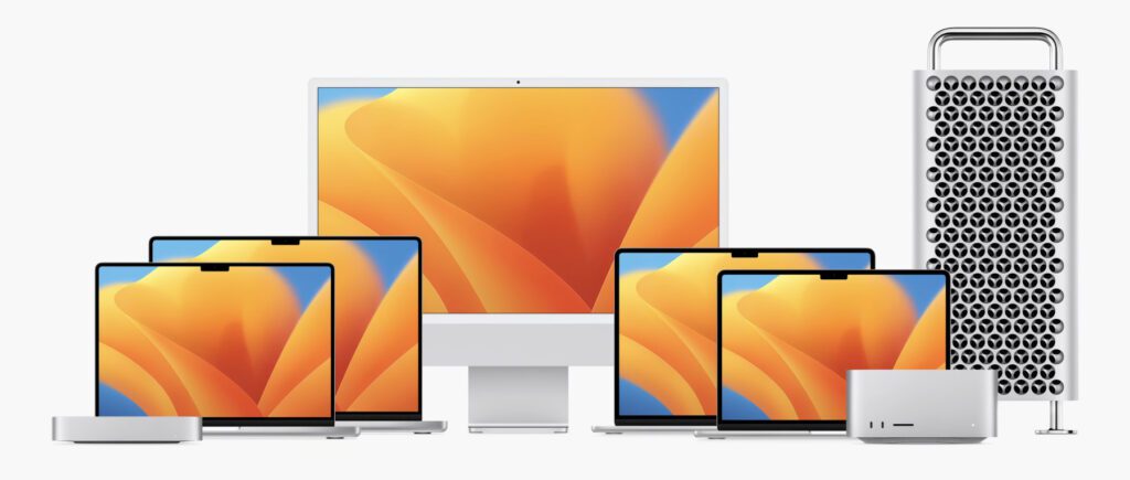 Seit der Vorstellung des Mac Pro mit M2 Ultra im Juni 2023 ist das gesamte Lineup der Apple-Computer mit dem hauseigenen SoC ausgestattet. Mittlerweile wurden zudem schon der M3, der M3 Pro, der M3 Max und die damit ausgestatteten Modelle des MacBook Pro herausgebracht.