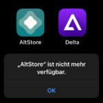 Lösung: „AltStore ist nicht mehr verfügbar“-Meldung am iPhone