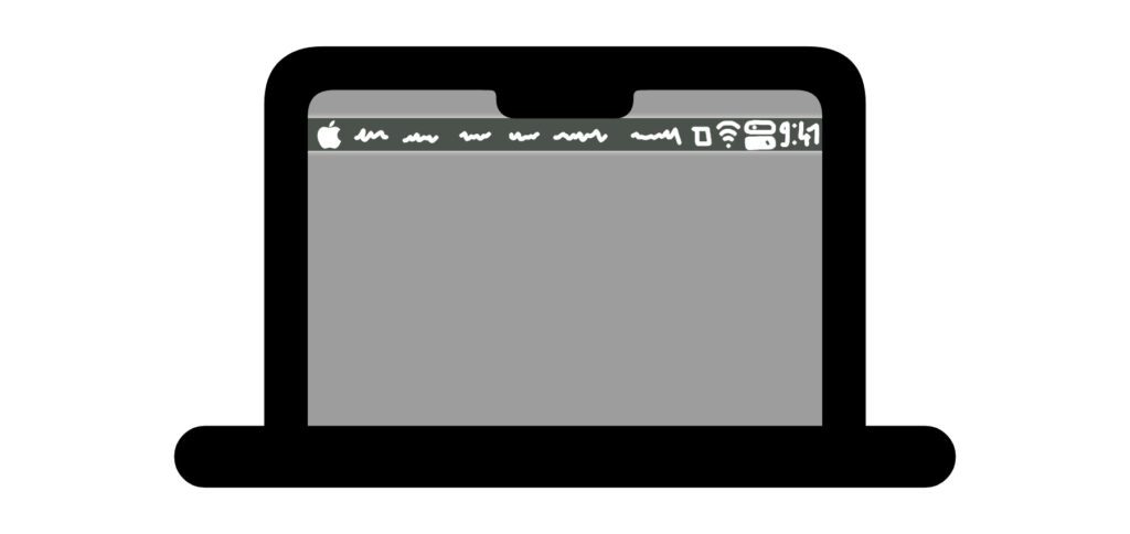 Die macOS-Menüleiste unter der Notch anzeigen lassen: das geht für einzelne Apps und systemweit mit jeweils verschiedenen Einstellungen.