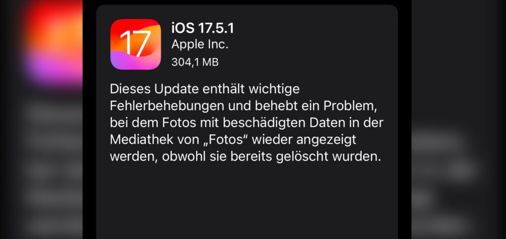 Das Update auf die neueste Bugfix-Version von iOS findet ihr an eurem iPhone unter Einstellungen -> Allgemein -> Softwareupdate.