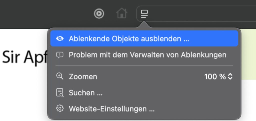 Obwohl als neues Feature für macOS 15, iOS 18 und Co. angekündigt, können Webseitenobjekte nach dem Update auf Safari 18 auch unter macOS 14 entfernt werden.